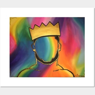 King (black, rainbow, God-fearing) Posters and Art